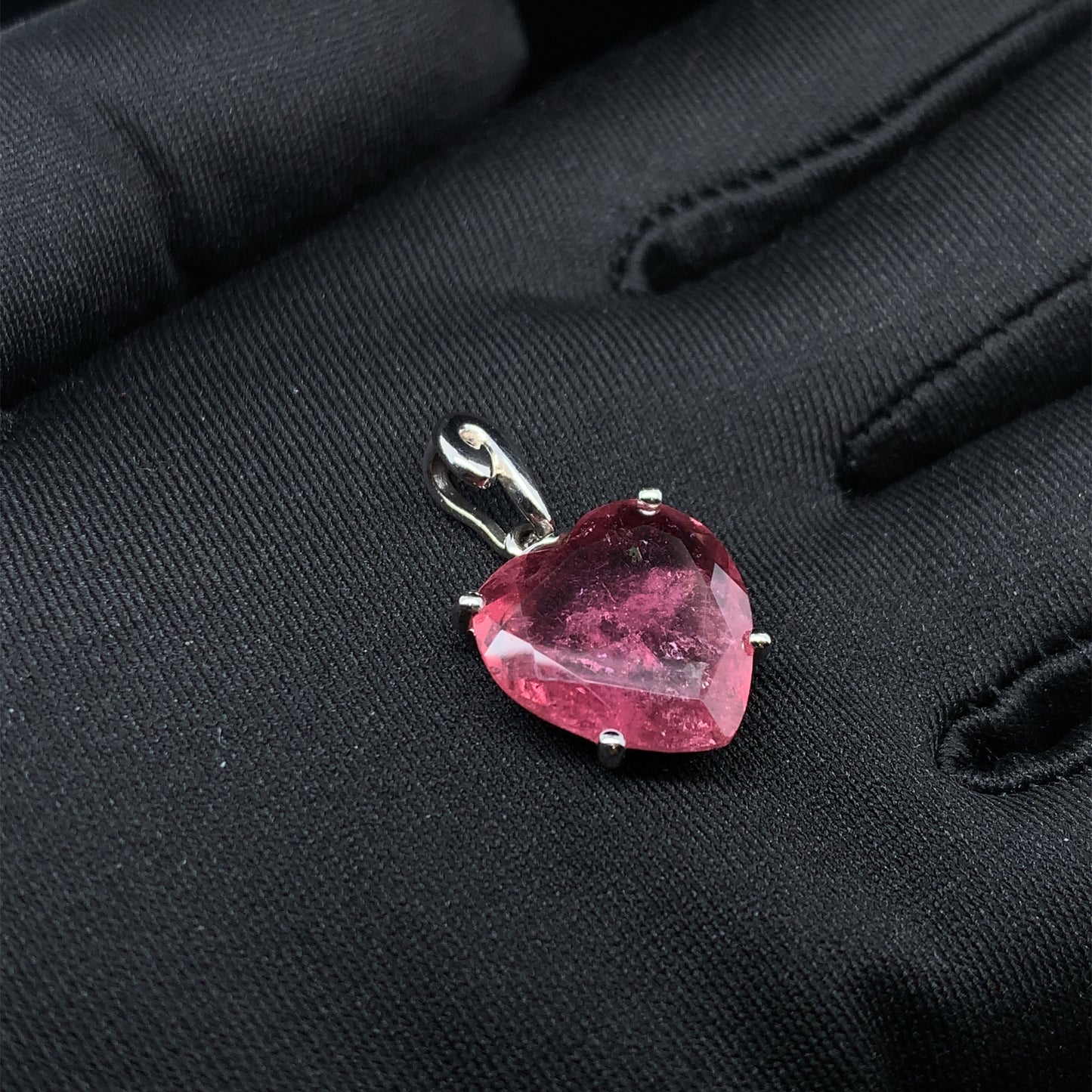 紅寶碧璽 純銀吊墜 Rubellite - NTML06051