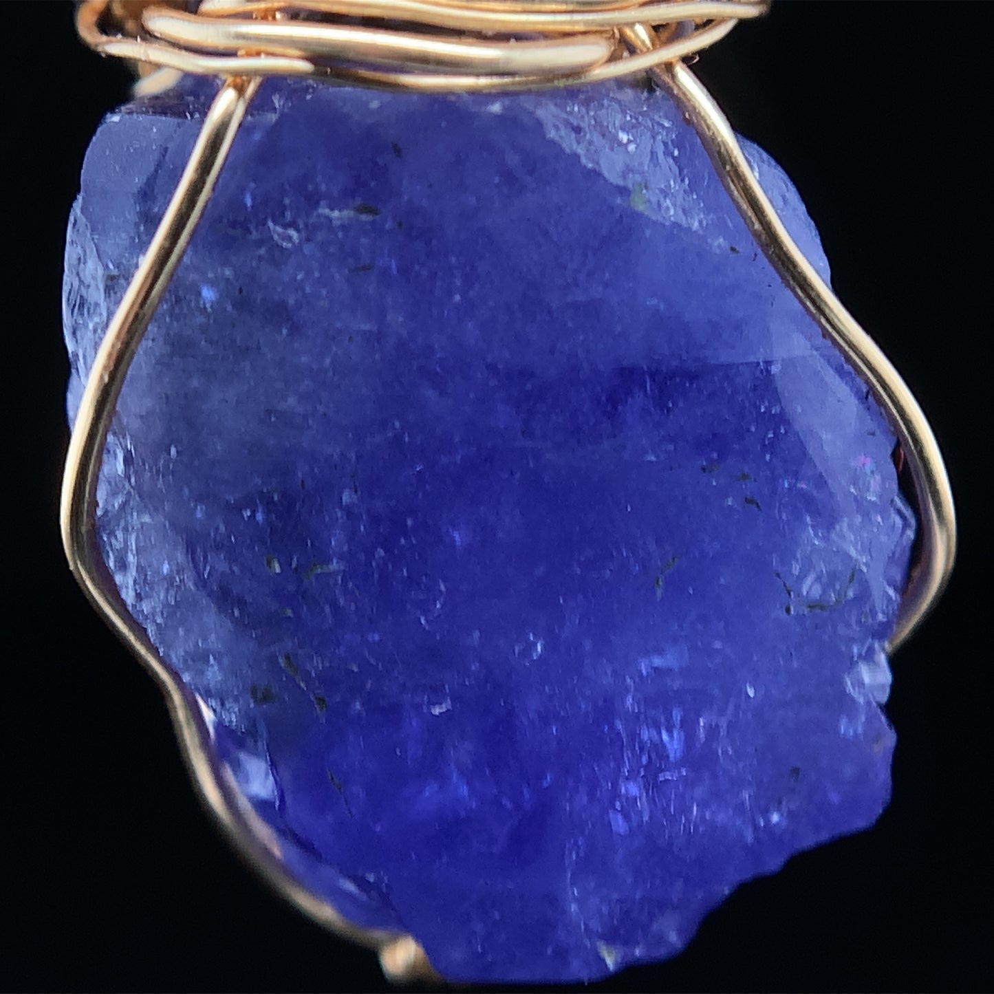 映 坦桑石繞線吊墜 36mm Tanzanite - TZ09171