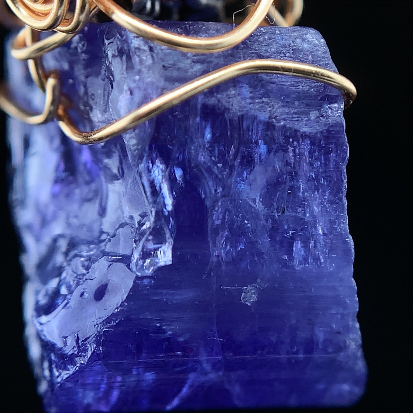 映 坦桑石繞線吊墜 37mm Tanzanite - TZ09170