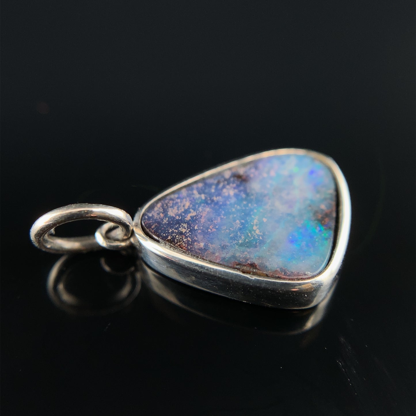 澳洲鐵澳寶純銀吊墜 10x13mm Boulder Opal - NPDOP408207