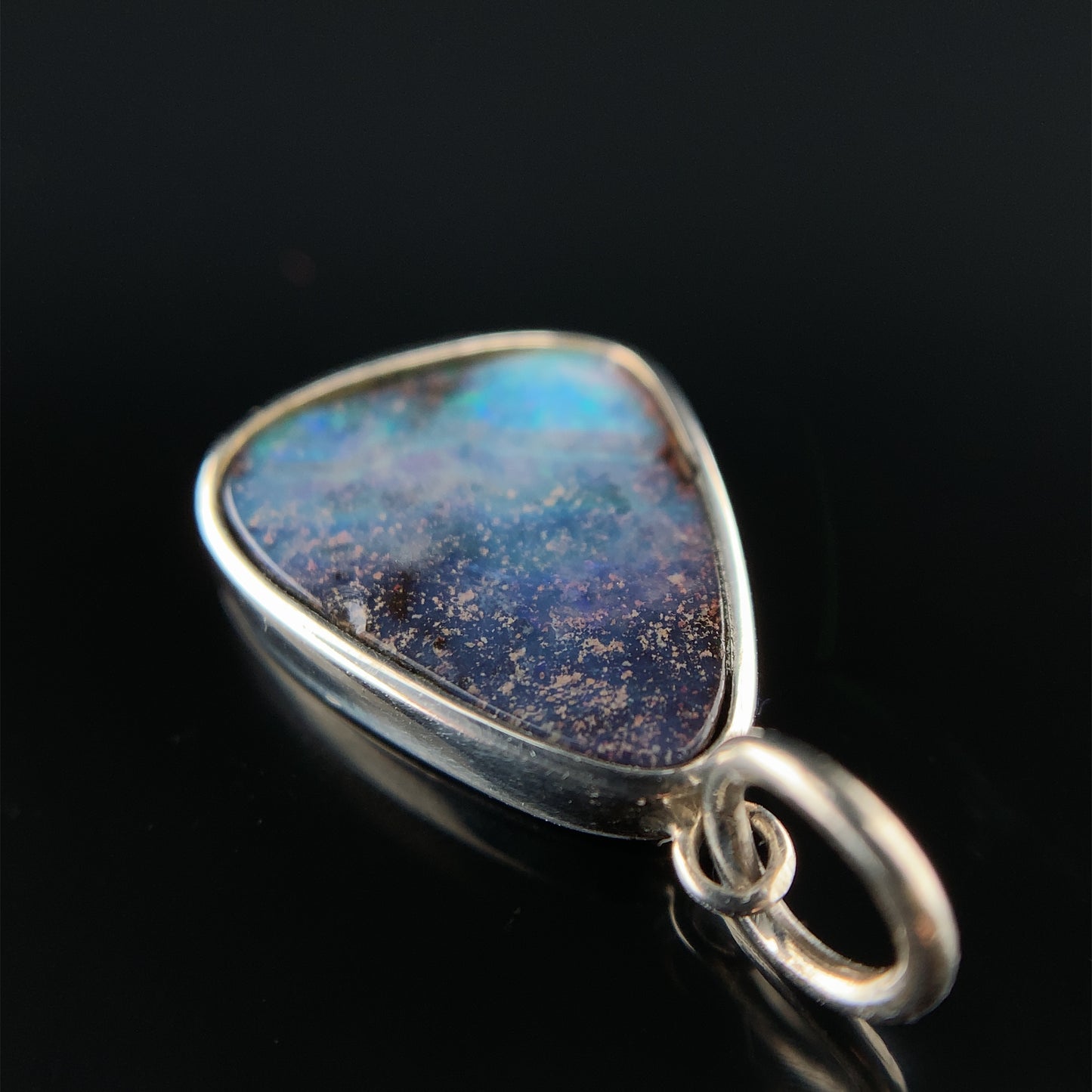 澳洲鐵澳寶純銀吊墜 10x13mm Boulder Opal - NPDOP408207