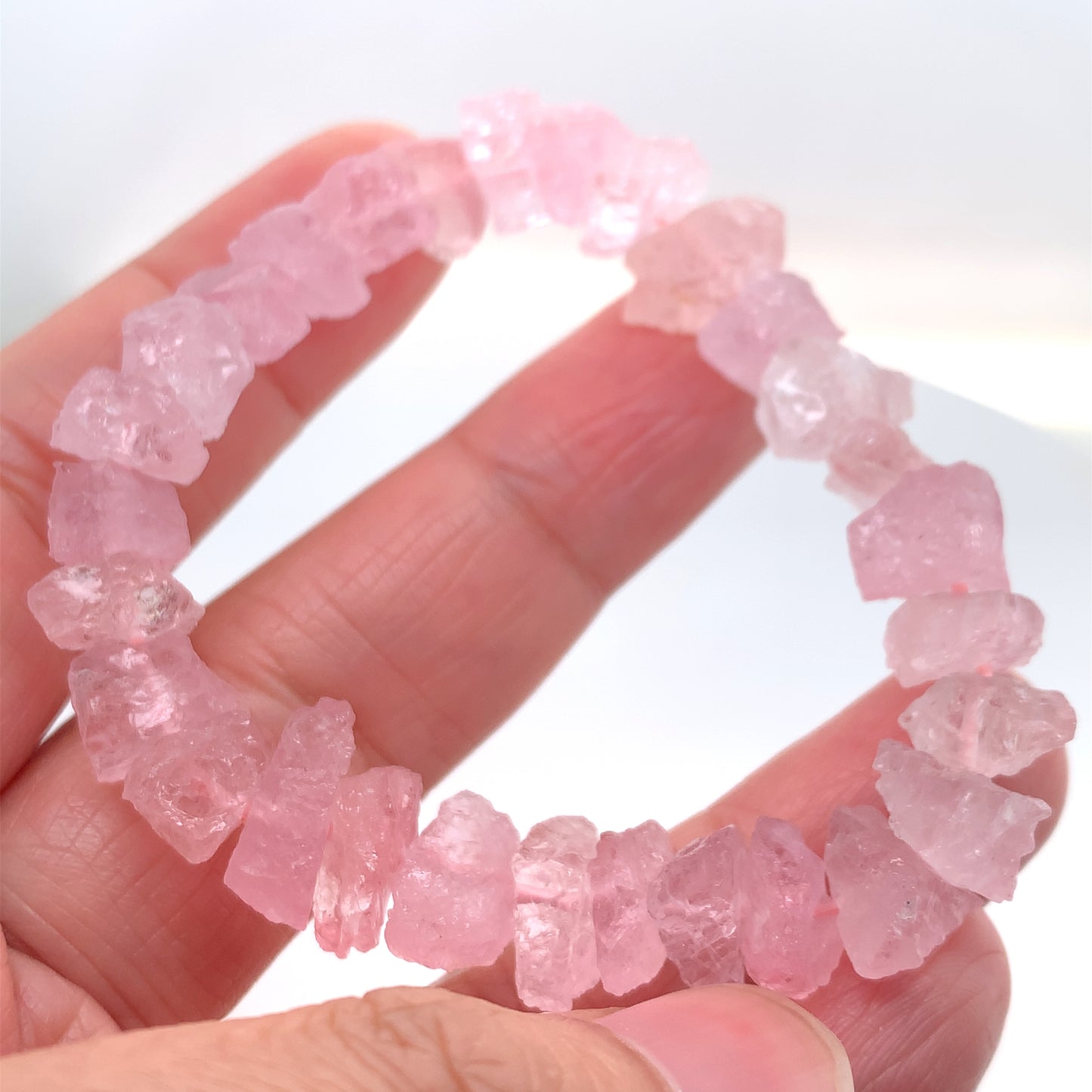 摩根石原石手串 Morganite - NBRMGN505152