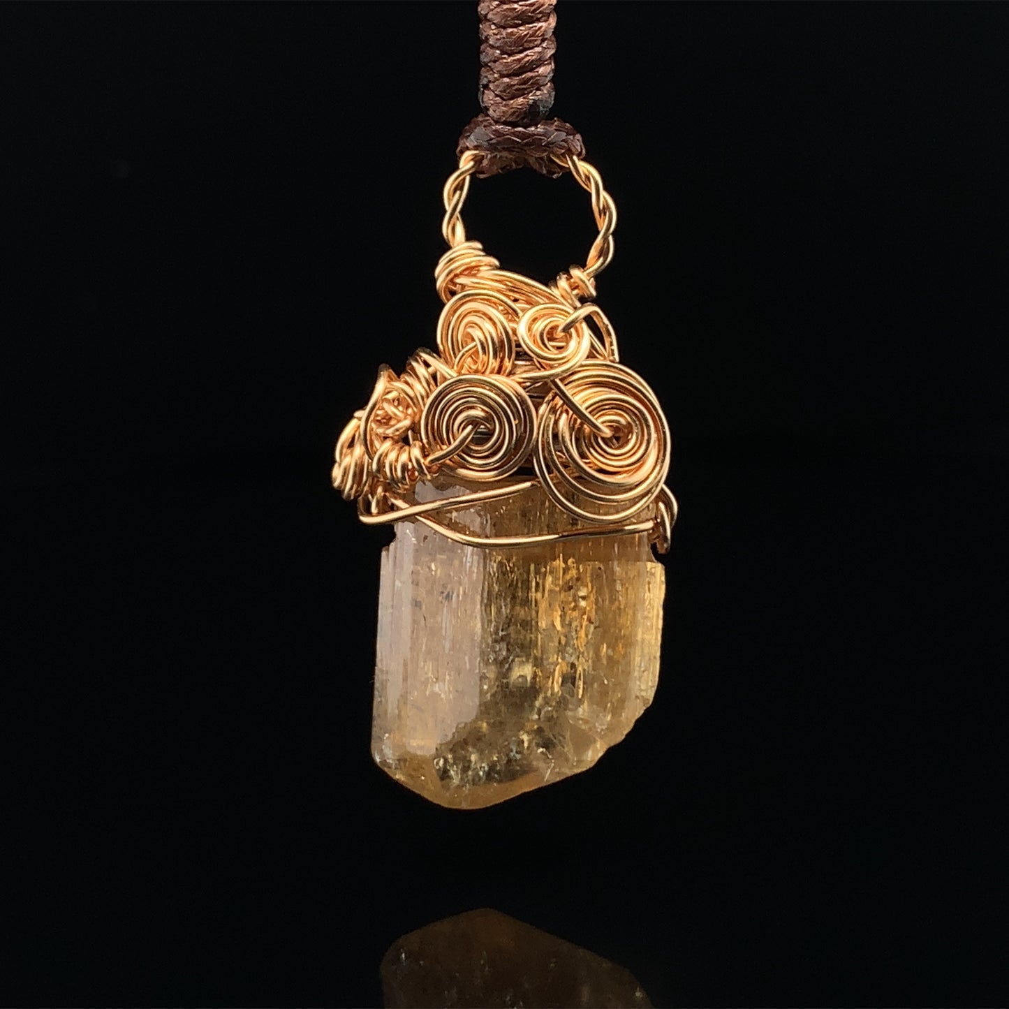 映 帝王托帕石繞線吊墜 36mm Imperial Topaz - IMP09160