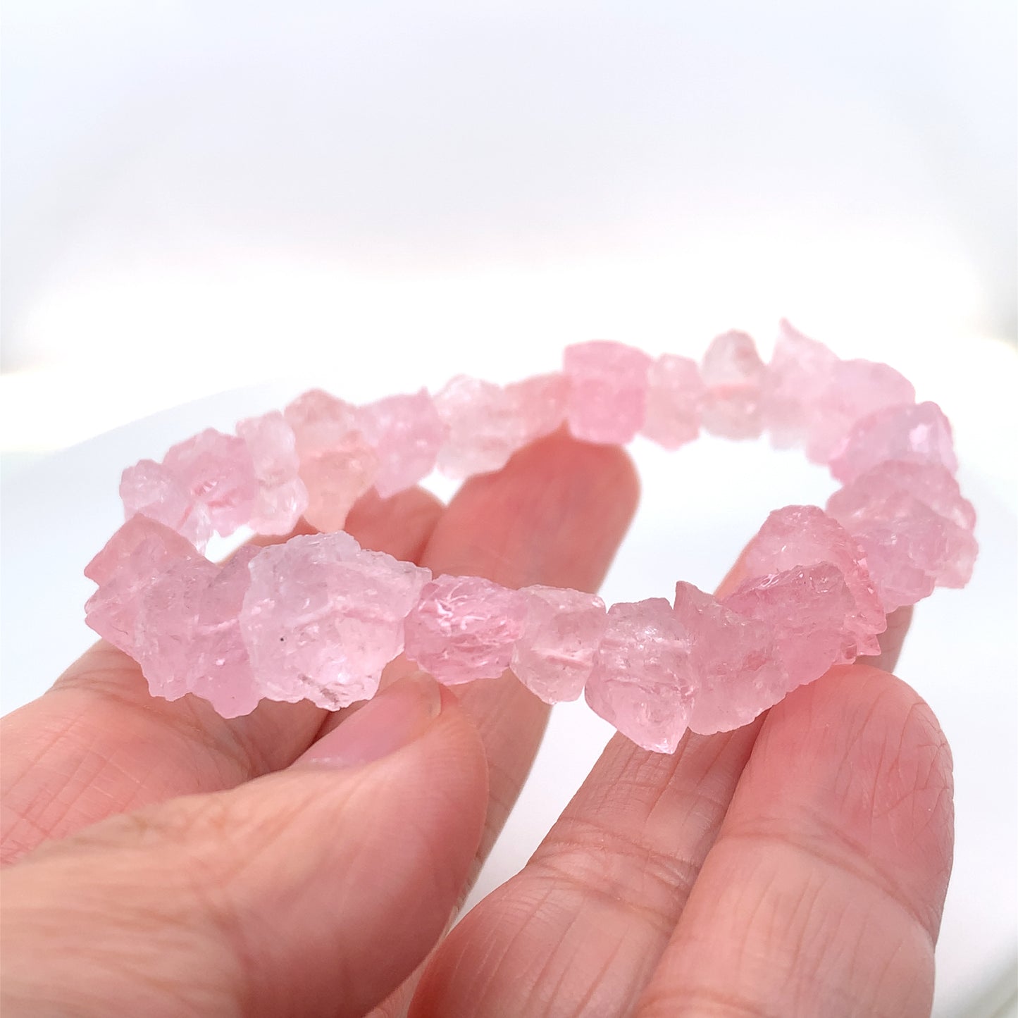 摩根石原石手串 Morganite - NBRMGN505152