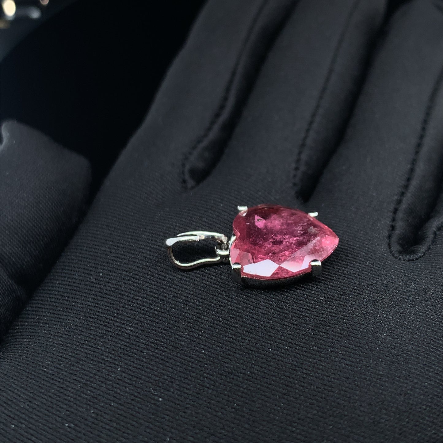 紅寶碧璽 純銀吊墜 Rubellite - NTML06051