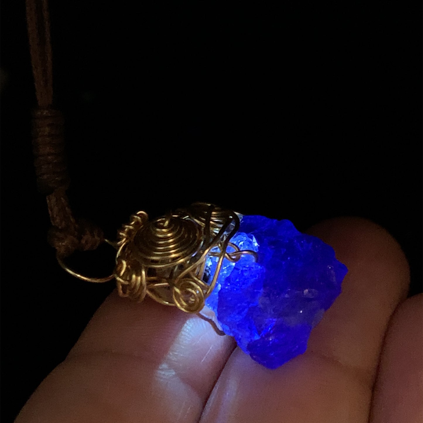 映 坦桑石繞線吊墜 31mm Tanzanite - TZ09172