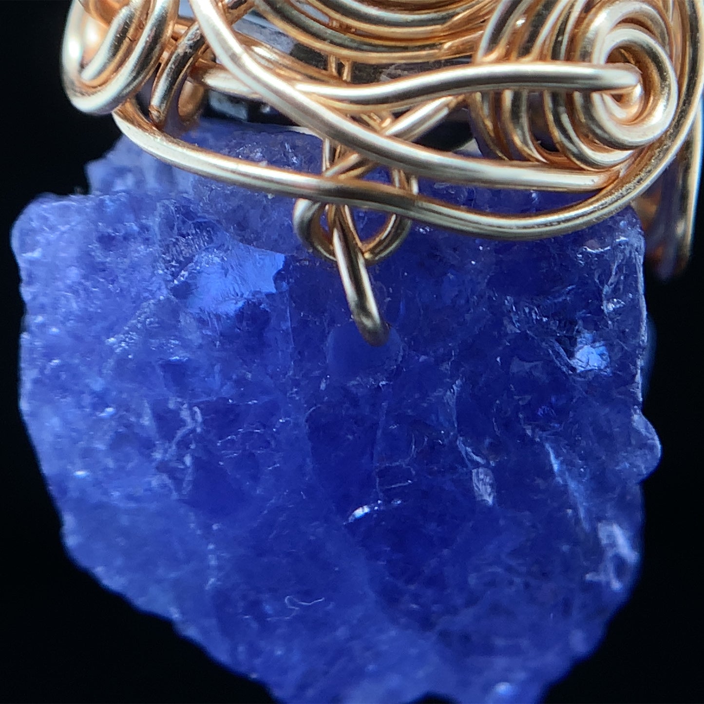 映 坦桑石繞線吊墜 31mm Tanzanite - TZ09172