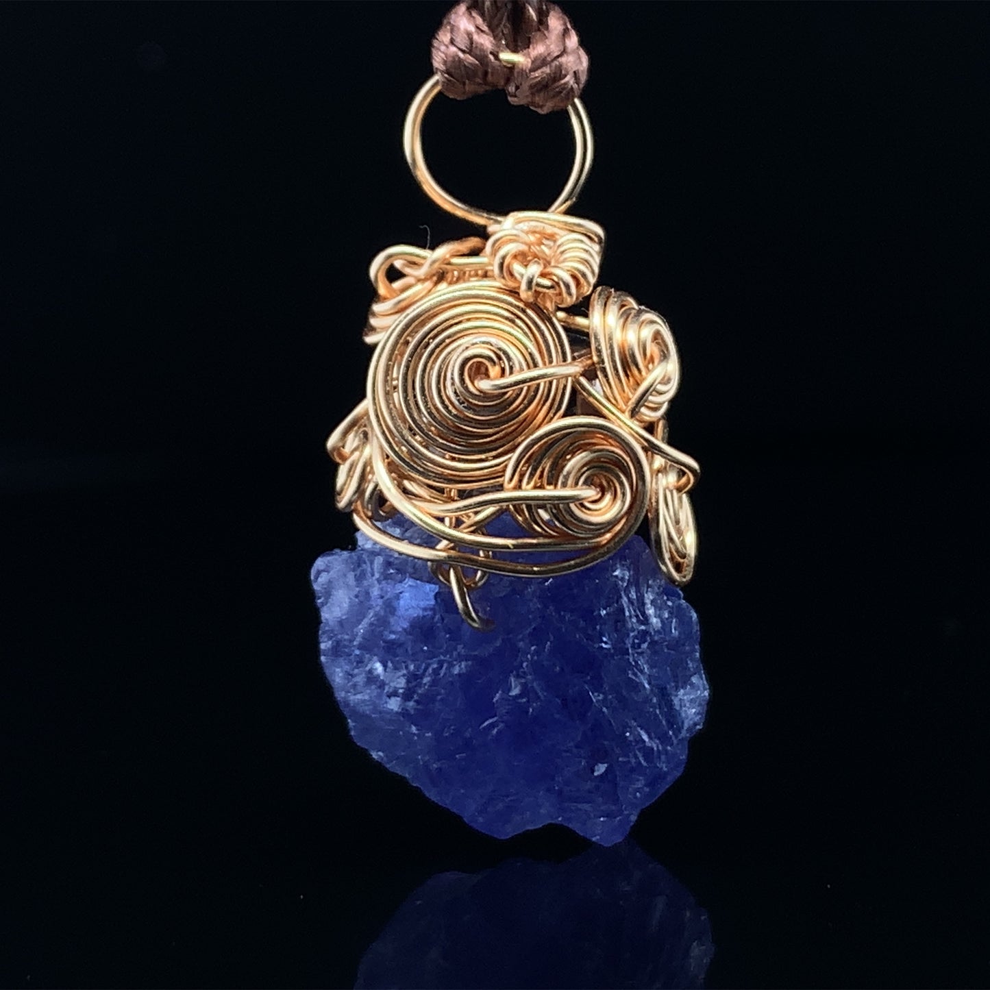 映 坦桑石繞線吊墜 31mm Tanzanite - TZ09172