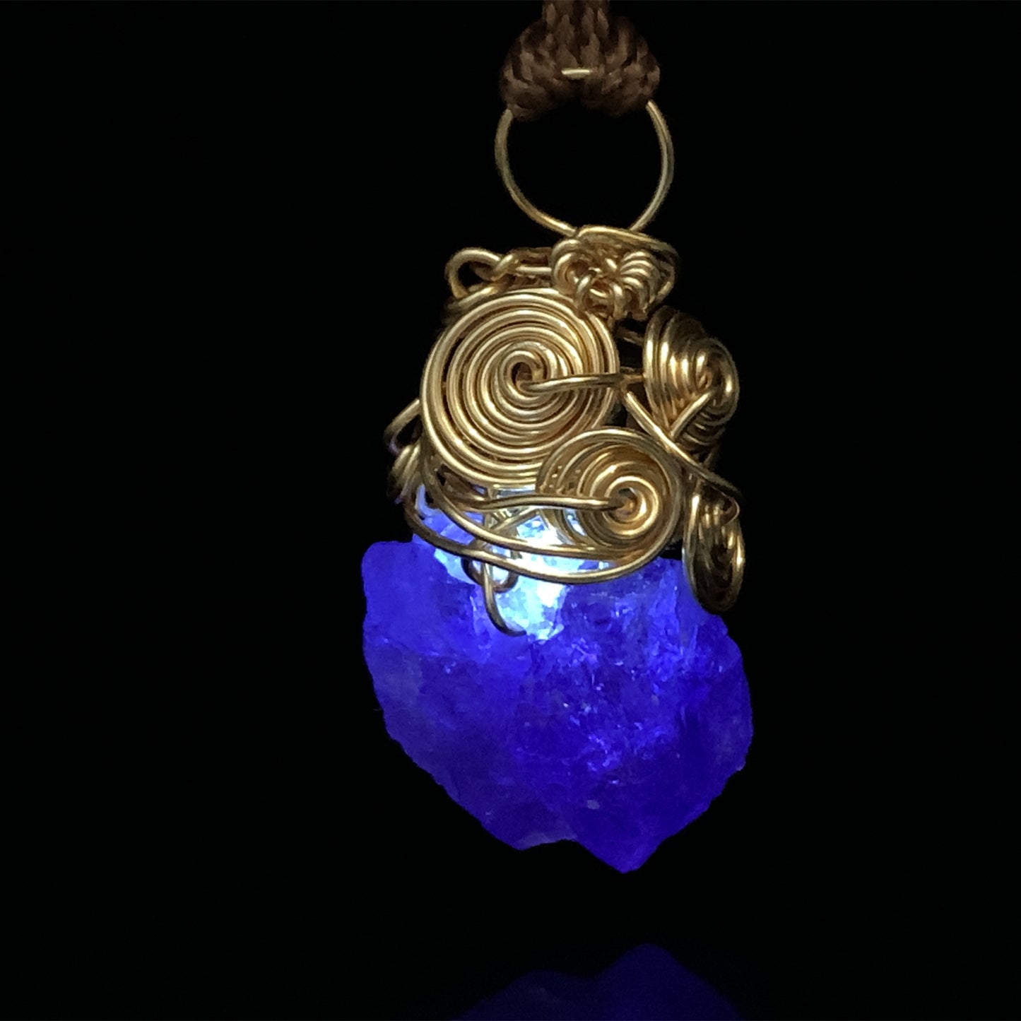 映 坦桑石繞線吊墜 31mm Tanzanite - TZ09172
