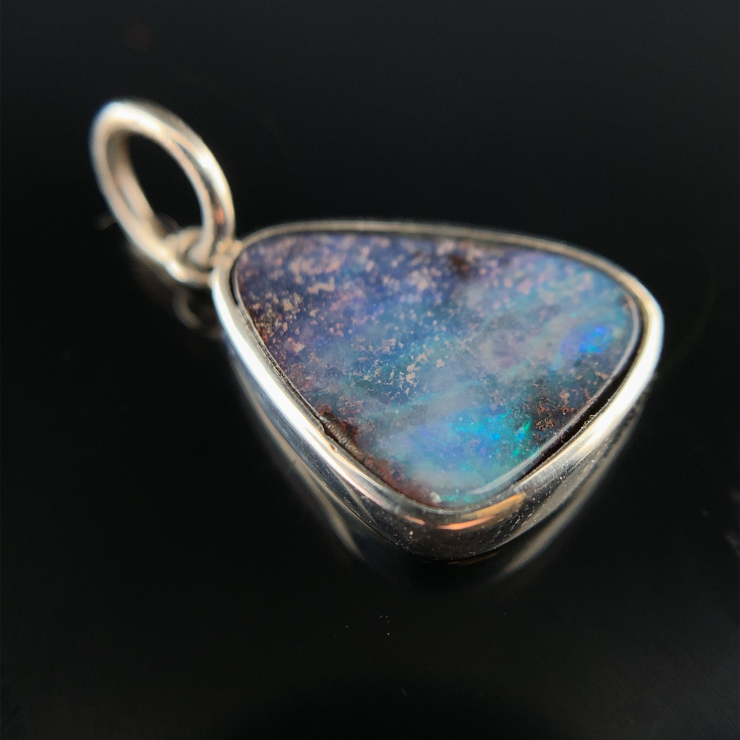 澳洲鐵澳寶純銀吊墜 10x13mm Boulder Opal - NPDOP408207