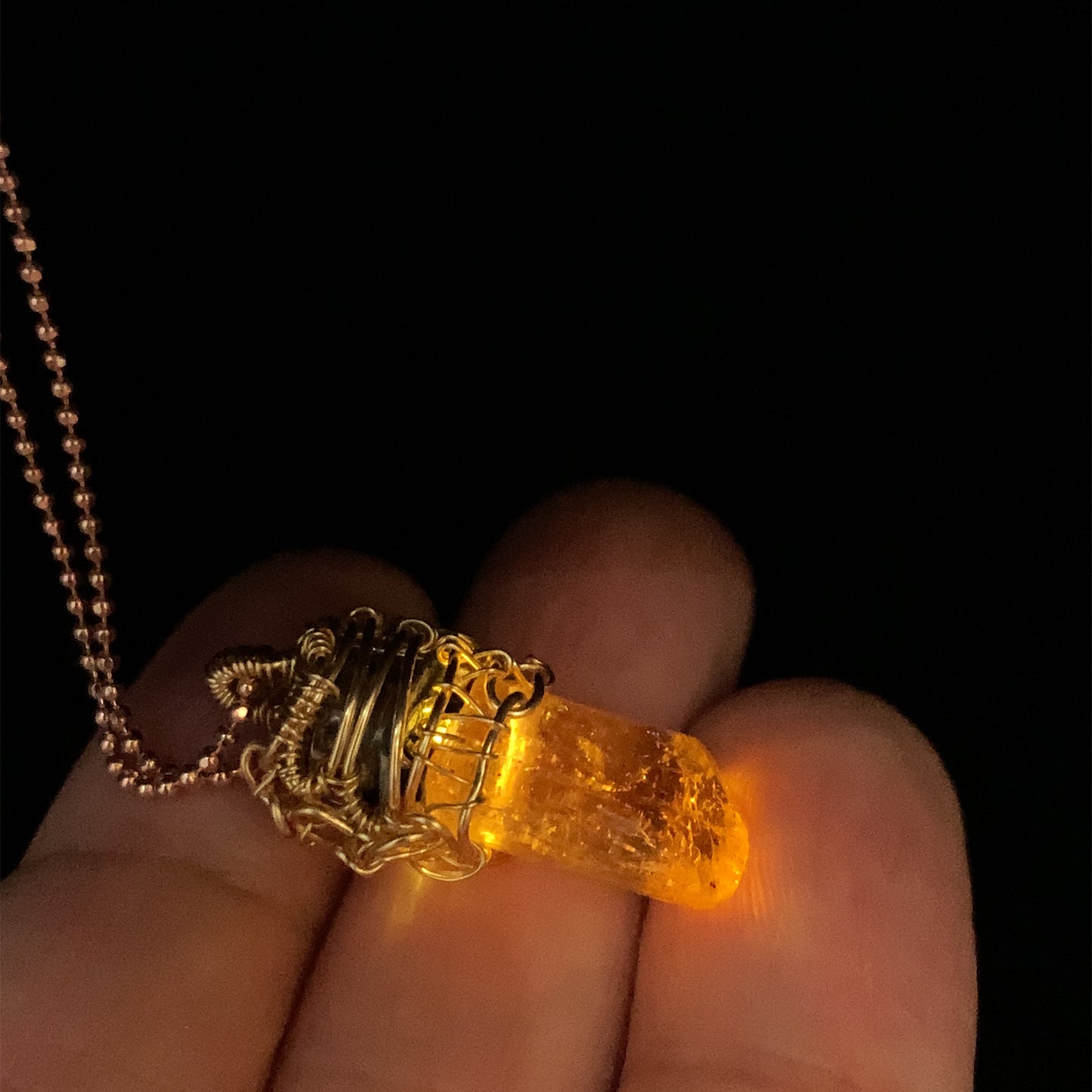 映 帝王托帕石繞線吊墜 27mm Imperial Topaz - IMP09159