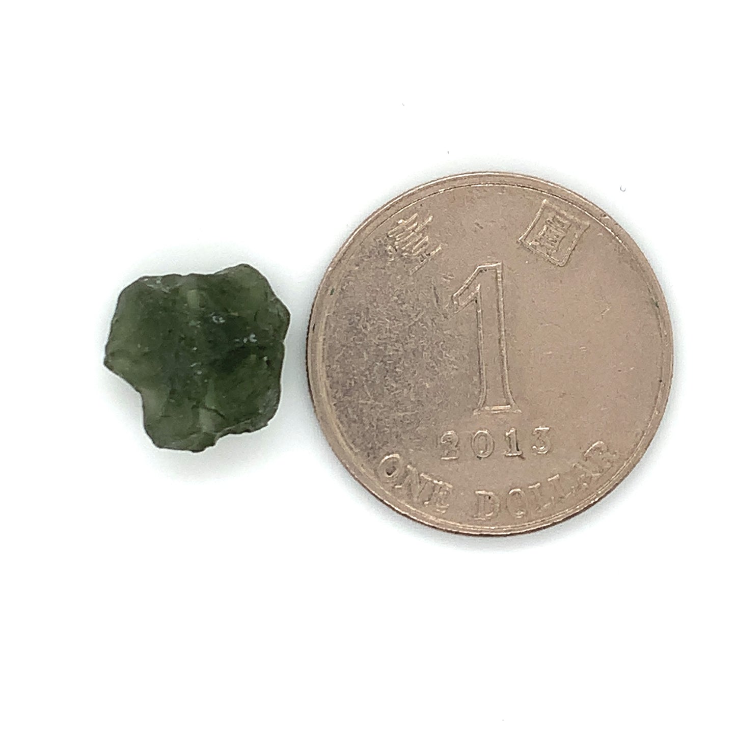 捷克 綠隕石原石 Moldavite 12.8x13mm - NMVDBD409251